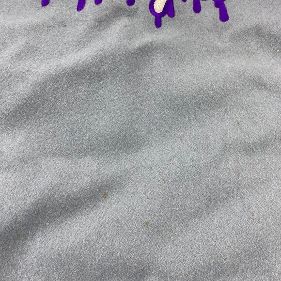 Vintage MISHKA MNWKA Varsity Jacket Men Small S Gray Eyeball - Defects - Stains - Picture 12 of 16